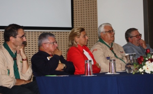 Entidades oficiais na abertura do Jota Joti.