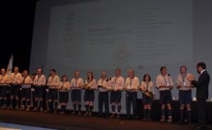 Agrupamentos homenageados.