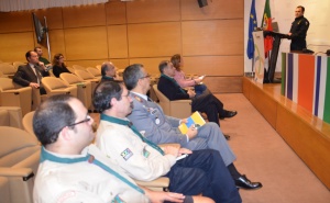 Durante a apresentação, na sede da ANPC.