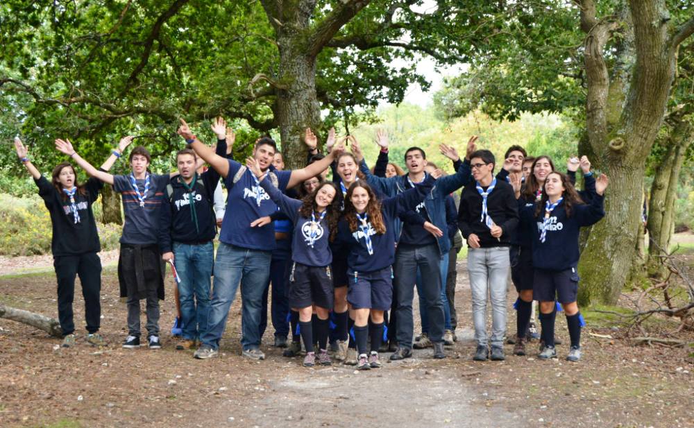 Grupo Pioneiro em na atividade que consideraram "inesquecível".