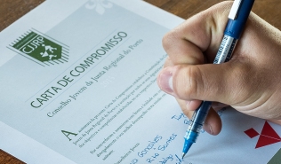 Jovens Caminheiros assinaram Carta de Compromisso.