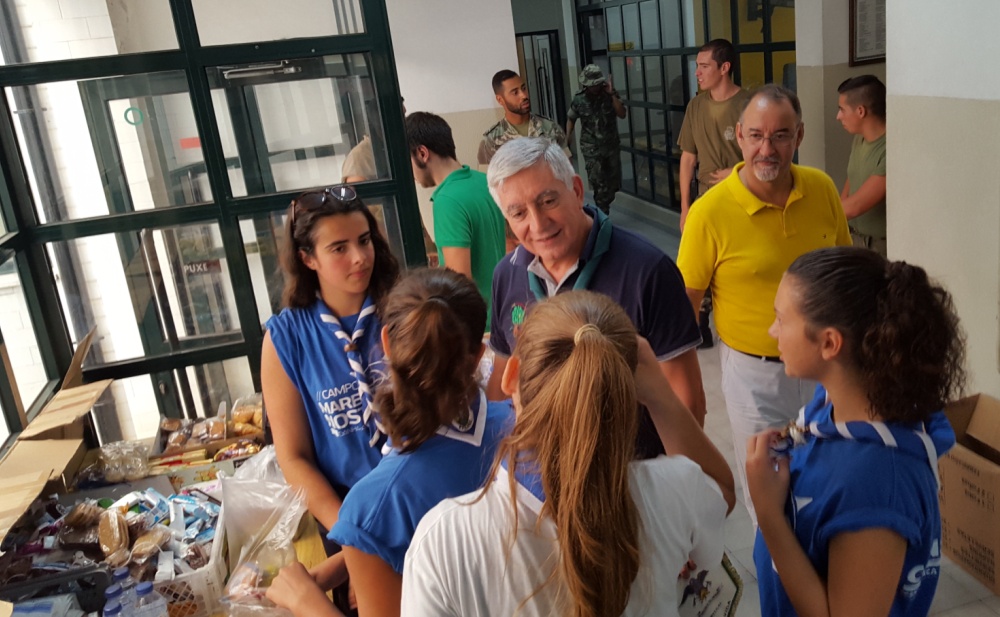 Norberto Correia deixa mensagem de apoio aos escuteiros em serviço.