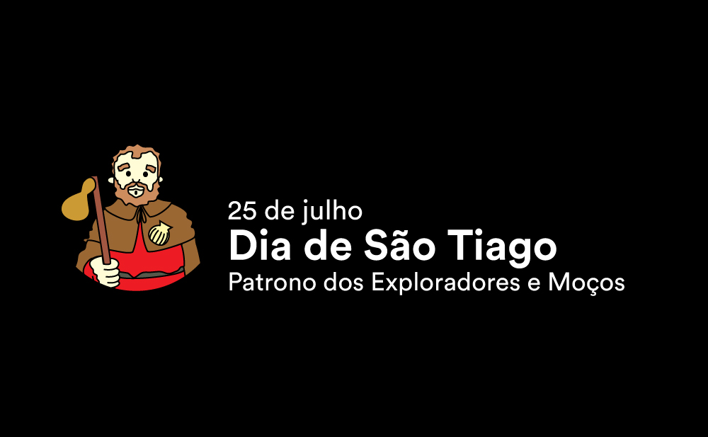 Comemora o dia São Tiago.