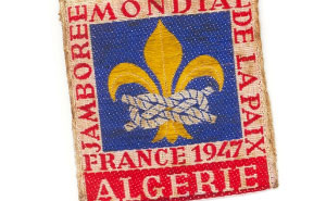 Insígnia do primeiro Jamboree pós-II Guerra Mundial.