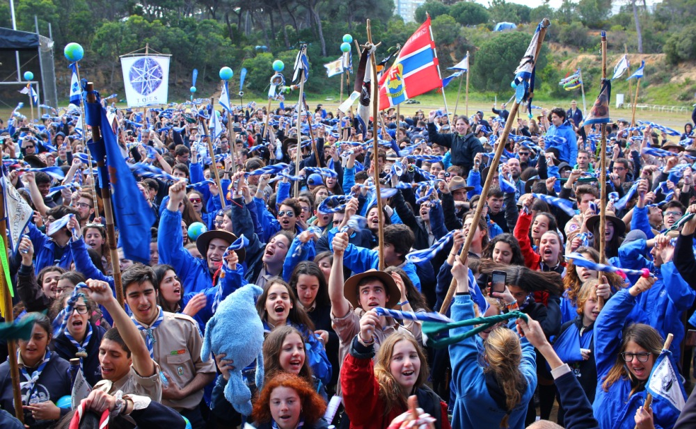 Participantes na festa de despedida.
