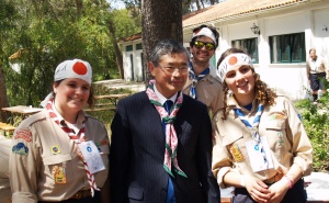 A presença do Sr. Embaixador do Japão animou a tarde de atividades.