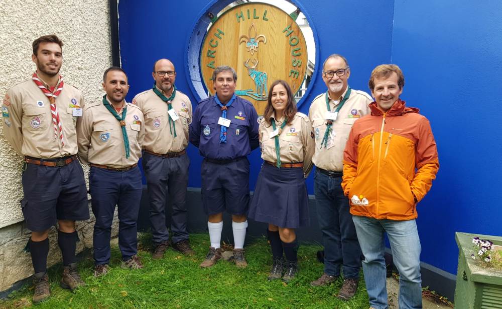 A representação portuguesa, em Dublin.