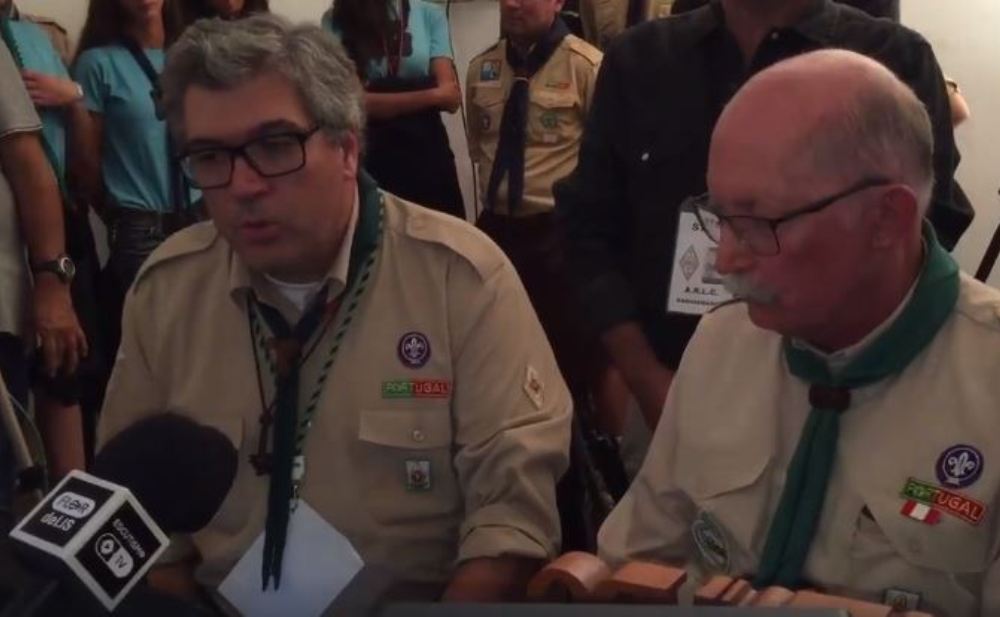 Chefe Nacional, Ivo Faria durante a mensagem de abertura.