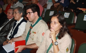 Escuteiros homenageados.