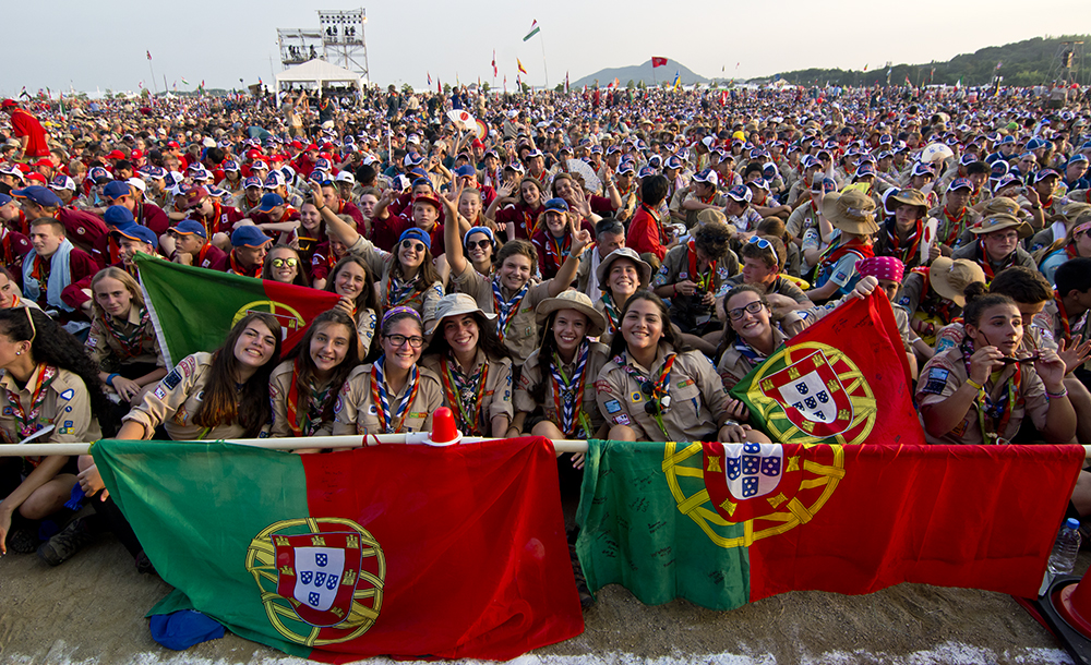 A festa foi rija para os escuteiros portugueses presentes