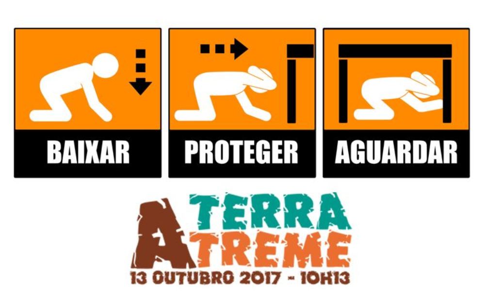 Ação de sensibilização em caso de sismo.