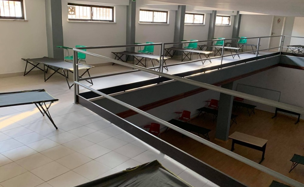 Espaço devidamente preparado, de acordo com as indicações da DGS.