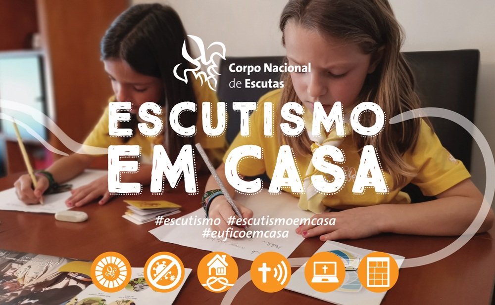 Mesmo em casa continua a fazer Escutismo!