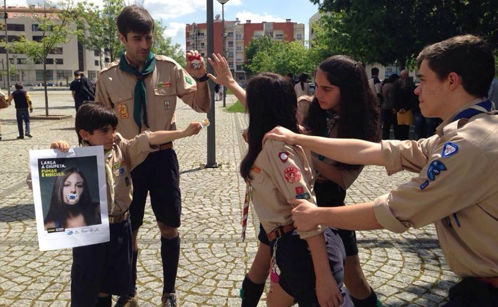 O 1ºlugar - Agrupamento 295 Nª Sra Conceição, Vila Real, com 1889 votos.