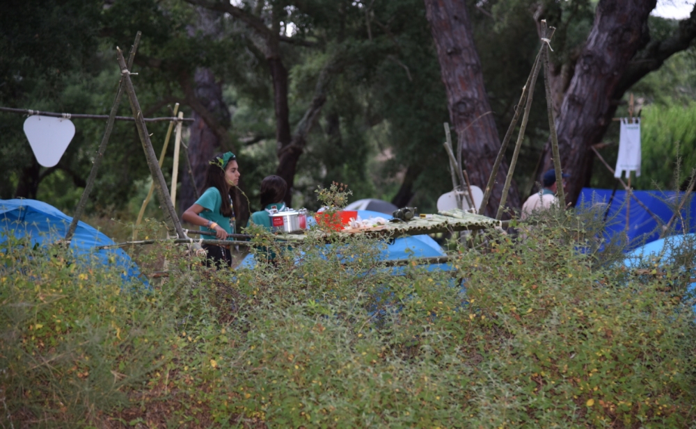 Mais de 200 escuteiros acampados em Santiago do Cacém.