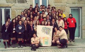 Caminheiros presentes no Cenáculo de Viseu.